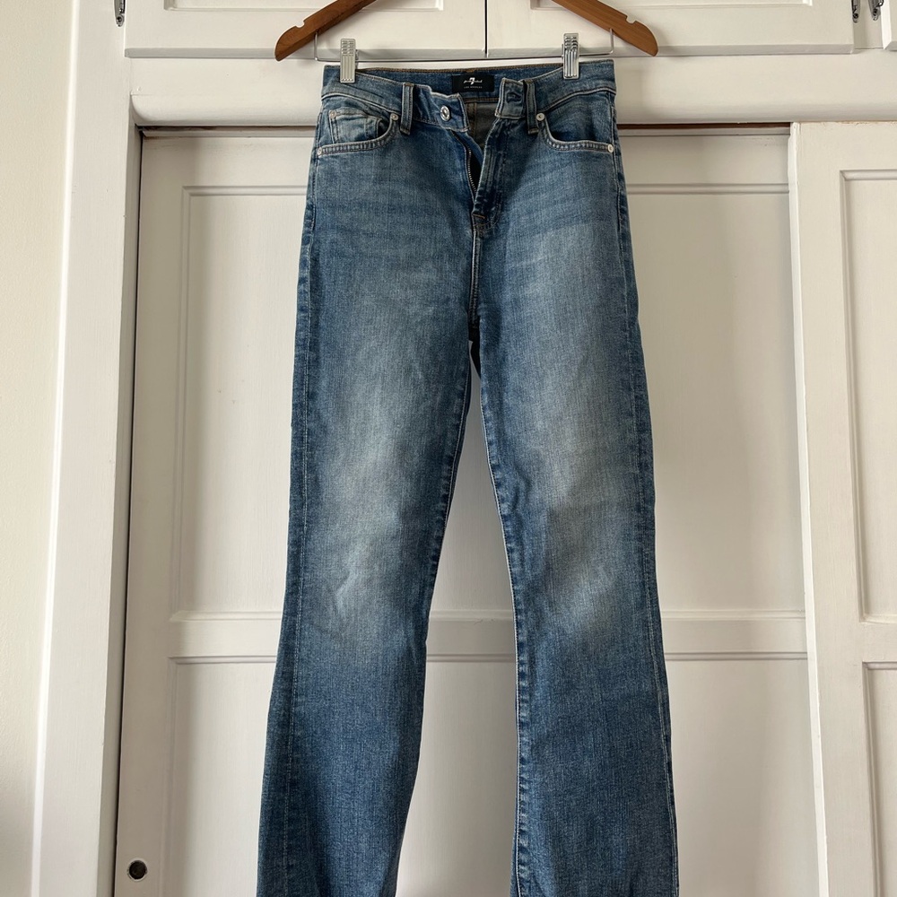 7 For All Mankind Blue Denim Jeans